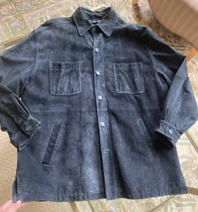 Van Heusen Wildleder Leder Erbsenmantel Scheunenjacke Gr. XXL Hippie Boho gebraucht - Bild 1 von 17