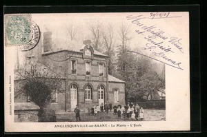 CPA Anglesqueville-sur-Saane, La Mairie-L´Ecole 1905 - Picture 1 of 2