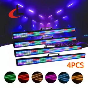 4PCS RGB Long Strip Stroboscopic Stage Lights DJ Disco LED Stage Strobe Light - Picture 1 of 9