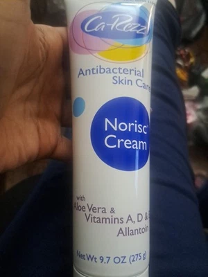 Ca-Rezz Cuidados Antibacterianos com a Pele, Creme Norisc, Aloe Vera e Vitaminas 9,7 oz, NOVO - Imagem 1 de 2