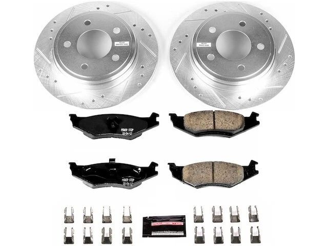 Pastilha de freio traseira e kit de rotor Power Stop 21XCZM34 para Dodge Intrepid 1993 1994 - Imagem 1 de 1