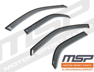 For Hyundai Accent Sedan 2000-2005 Visor Sun Guard Outside Mount Light Grey 4pcs - Picture 1 of 1