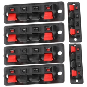6 Stück Lautsprecher Anschluss Clip Polklemme Stecker Lautsprecher Stereo Kabel - Bild 1 von 12