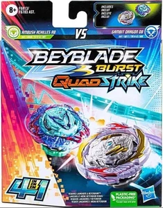 Beyblade Burst QuadStrike Gambit Dragon D8 & Ambush Achilles A8 Doppelpack 4 in 1 - Bild 1 von 4