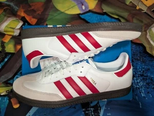 adidas Samba OG White Scarlet Red IG1025 Size 11 Mens NIB - Picture 1 of 10