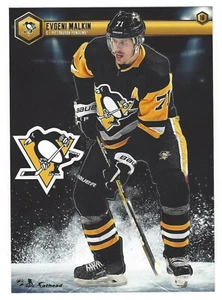 EVGENI MALKIN FATHEAD TRADEABLES PITTSBURGH PENGUINS DECAL STICKER 2018-19 #10 - Picture 1 of 3