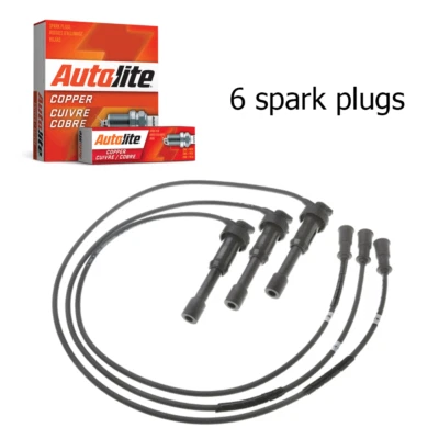 Wireset & Autolite платиновая свеча зажигания для 2004-06 Kia Sorento 3,5 л V6 S639297 - Изображение 1 из 3