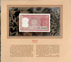 Most Treasured Banknotes India 1984 2 Rupees P-53Aa Sign Singh Aunc Prefix 18P