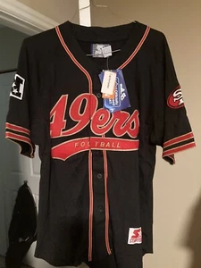 san francisco 49ers script baseball starter jersey xl Neu Vintage Rare Jump - Bild 1 von 2