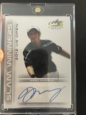 2017 Andy Murray Slam Winners Authentic Auto Leaf Signature - Image 1 of 3