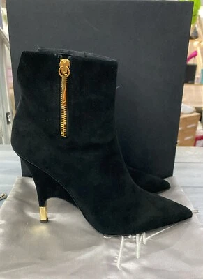 Giuseppe Zanotti Bottes Femme Noir Taille Eu 41 En Daim (10 Cm) ZNT1 - Photo 1/4