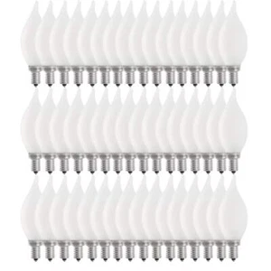 Feit Electric Frosted Glass Chandelier LED Light Bulb Dimmable White(48-Pack) - Picture 1 of 1