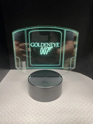 GoldenEye 007 3D LED Lamp (Nintendo 64, 1997) Perfect For Shelf In Any Game Room - Image 1 of 2