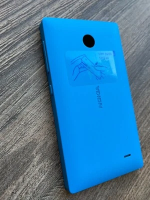 Genuine Nokia Lumia X Housing Battery Cover Blue color - Image 1 of 4