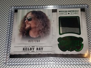 2014 pANINI cOUNTRY mUSIC kELBY rAY musician materials #31/260 his flannel shirt