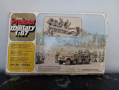 Preiser/German Sdkfz.11/3ton Halftrack,(engr-versn),German Heer,1939-45/HO/Ep.ll - Image 1 of 4