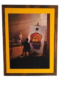 Crown Royal Whiskey Vintage Print Advertisement Framed Wall Hang Or Tabletop Use - Picture 1 of 3