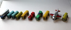 Wooden Trains and plane, compatible w/ Thomas The Train and Chuggington - Picture 1 of 6