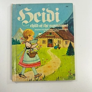 Vintage 1950 Wonder Book Heidi Child of the Mountains by Johanna Spyri - Imagen 1 de 5