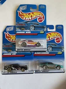 Lot of 3 Hot Wheels #599 Camaro Wind, # 1083 Blown Camaro,  Camaro Z-28 - Picture 1 of 7