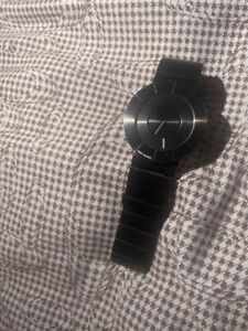 ISSEY MIYAKE TO VJ20-0010 Men's Watch Yoshioka Tokujin Design Black Very good