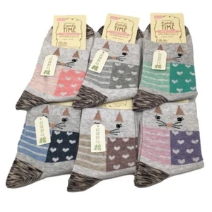 10 Pairs Lot,4 to 6 colors Quality Comfort Ladies Socks - Size: 22cm-25cm, Soc10 - Picture 1 of 12