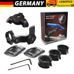 Handy Halterung Quad-Lock Bike Fahrrad Motorrad Roller Halter Handyhalterung-Set - Bild 1 von 6