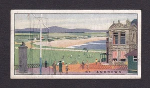 1925 Golf cigarette card FJ Smith - Holiday Resorts #18 St Andrews - Picture 1 of 2