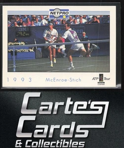 John McEnroe Michael Stich 1993 NetPro Tour Stars Tennis #M95 - Picture 1 of 2