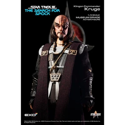 EXO-6 KLINGON COMMANDER KRUGE STAR TREK III LA BÚSQUEDA DE SPOCK FIGURA 1/6 NUEVO Foto 1 de 3