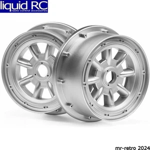 Ruedas HPI 115765 ML-8 plateadas 120x60mm (2) Baja 5R - Imagen 1 de 1