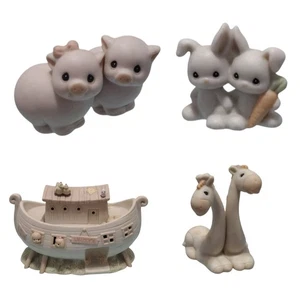 Precious Moments Arca de Noé dos por dos 1992 figuras de cerámica animales SIN LUZ - Imagen 1 de 14
