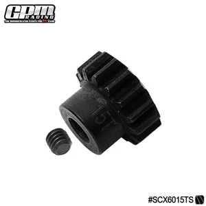 GPM High Carbon Steel Motor Gear 15T For AXIAL 1/6 SCX6 TRAXXAS 1/8 Sledge - Picture 1 of 5