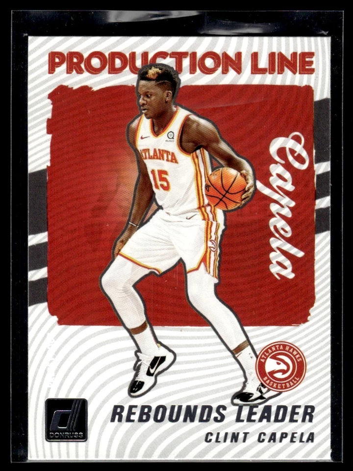 2021-22 Donruss Production Line Clint Capela Atlanta Hawks #3 - Image 1 of 2