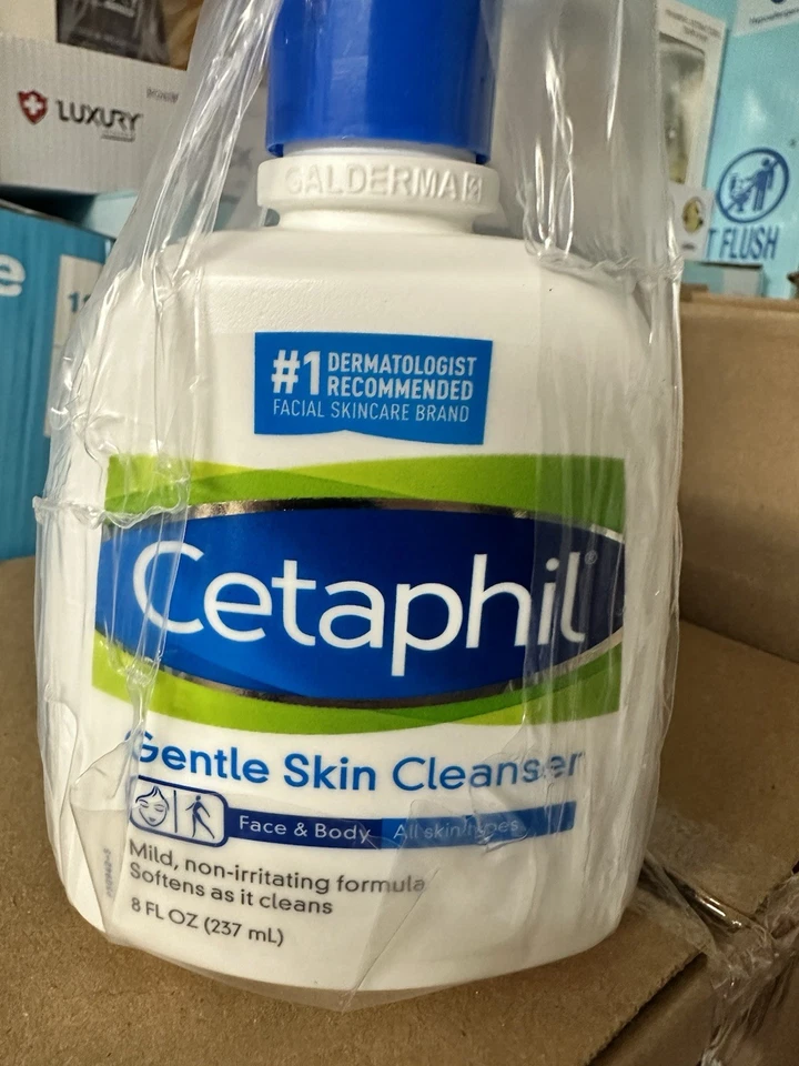 Limpiador suave para la piel Cetaphil 8 fl oz cara y cuerpo todo tipo de piel Foto 1 de 1