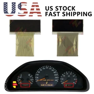 Temp and Clock LCD Display for Mercedes W208 W210 W202 R170 Instrument Cluster - Picture 1 of 4