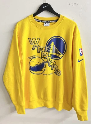 Suéter Pullover Nike Golden State Warriors Cuello Redondo Hombres Grande 75 Aniversario Foto 1 de 4