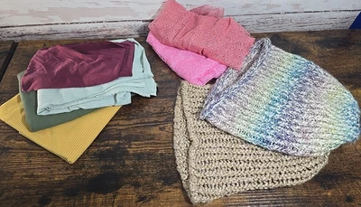 Lote de 8 piezas de fotografía de recién nacidos envolturas elásticas ganchillo cocoons niños y niñas mezcladas Foto 1 de 4