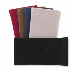 Einstecketui aus Velour mit Stahlfederverschluss Brillentasche Etui Stecketui