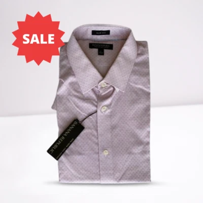 Banana Republic Para Hombres Sin Planchar Calce Ajustado Botones Color Granate 491170 Nuevo Con Etiquetas Foto 1 de 4