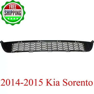 New Bumper Grille Front Center For 2014-2015 Kia Sorento Textured Black - Image 1 of 4