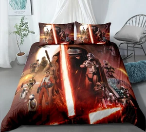 Star Wars Single King Single Double Queen King Bed Quilt Doona Duvet Cover Set - Picture 1 of 2