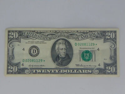 $20 FEDERAL RESERVE * NOTE 1969 BANK OF CLEVELAND (D4) D02081129* - Image 1 of 2