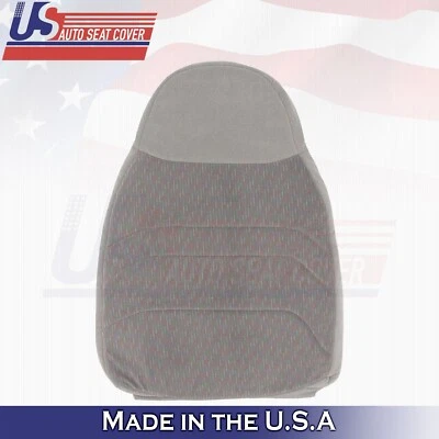1996 1997 For Ford F150 F250 F350 XLT Front Driver Top Cloth Seat Cover Gray - Image 1 of 4