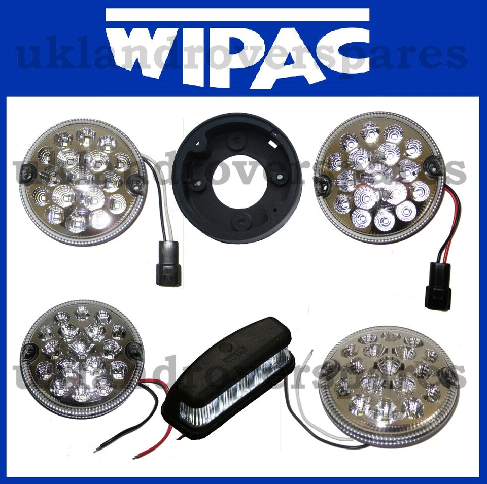 LAND ROVER DEFENDER 90 &110 CLEAR LED FOG LIGHT, REVERSE LIGHT UPGRADES WIPAC - Image 1 of 1