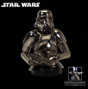 GENTLE GIANT STAR WARS CHROME STORMTROOPER 1/6 BUST UK EXCLUSIVE NEW PROMO RARE - Picture 1 of 1