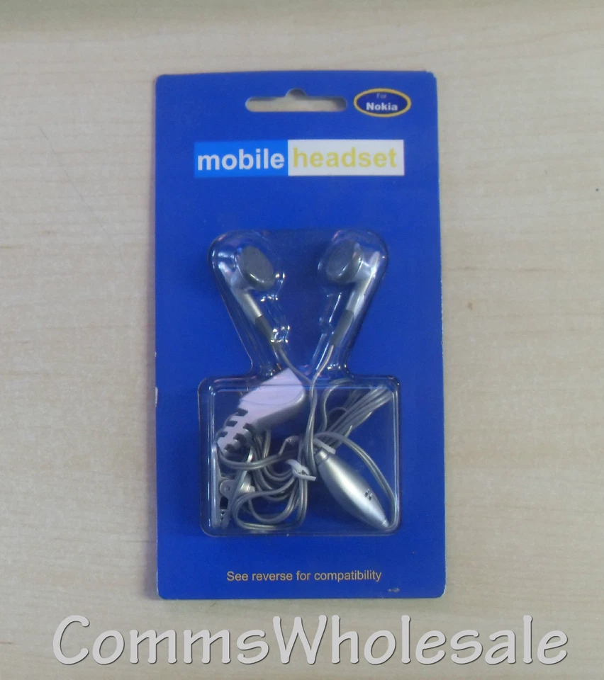 Stereo Handsfree For Nokia 3100 6020 6230i 6610 6680 7250 E65 N73 N93 3100 9300 - Image 1 of 1