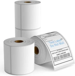 4Rolls 4"x6" Direct Thermal Labels 450/Roll For Zebra Eltron LP2844 ZP450 UPS - Picture 1 of 8