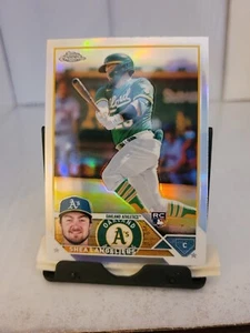 Shea Langeliers 2023 Topps rifrattore cromato RC #175 Rookie Oakland A's - Foto 1 di 2