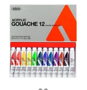 Holbein Acrylic Gouache 12ml 12 Color Set - Picture 1 of 1